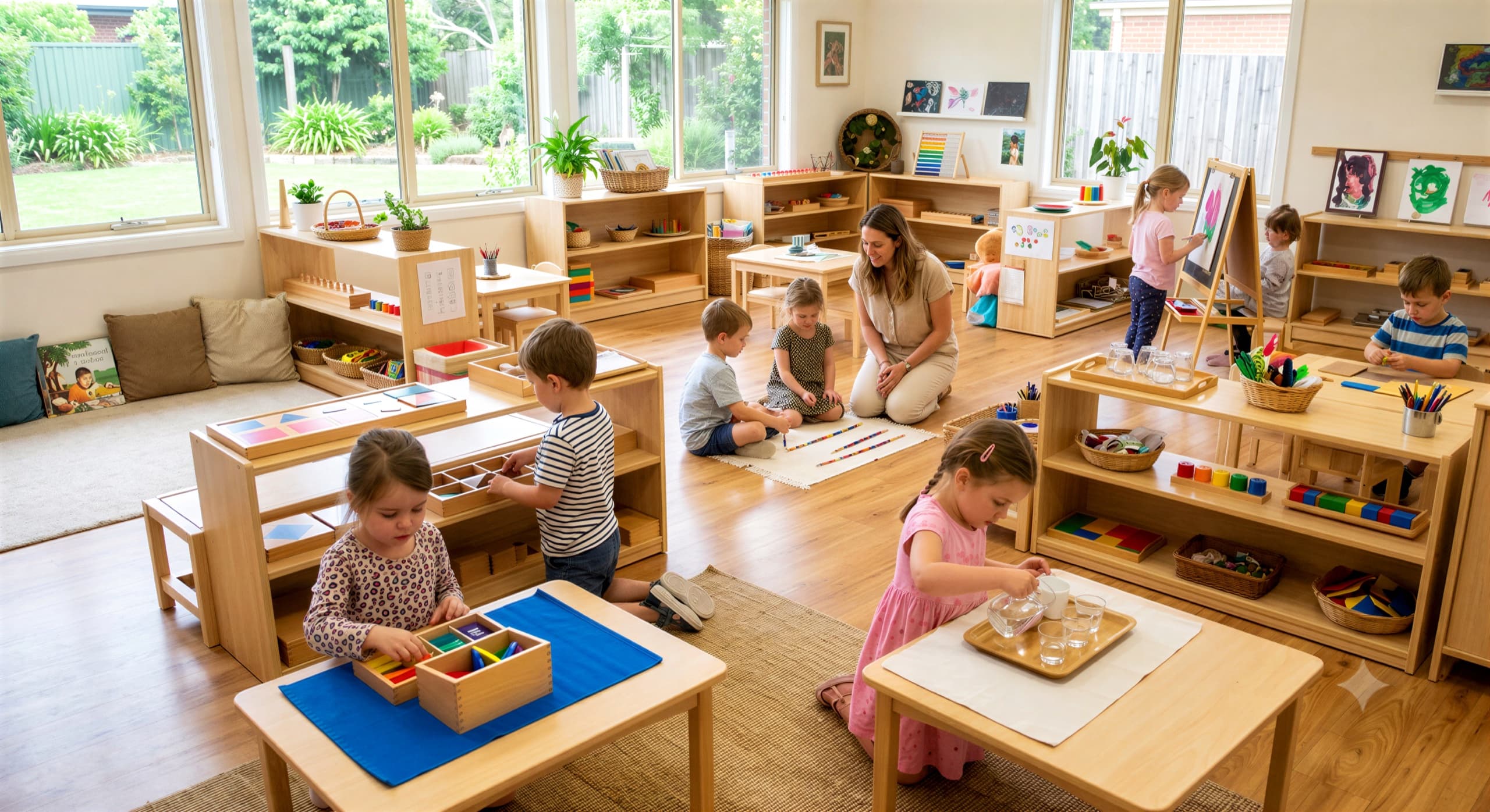 An early-years room at work