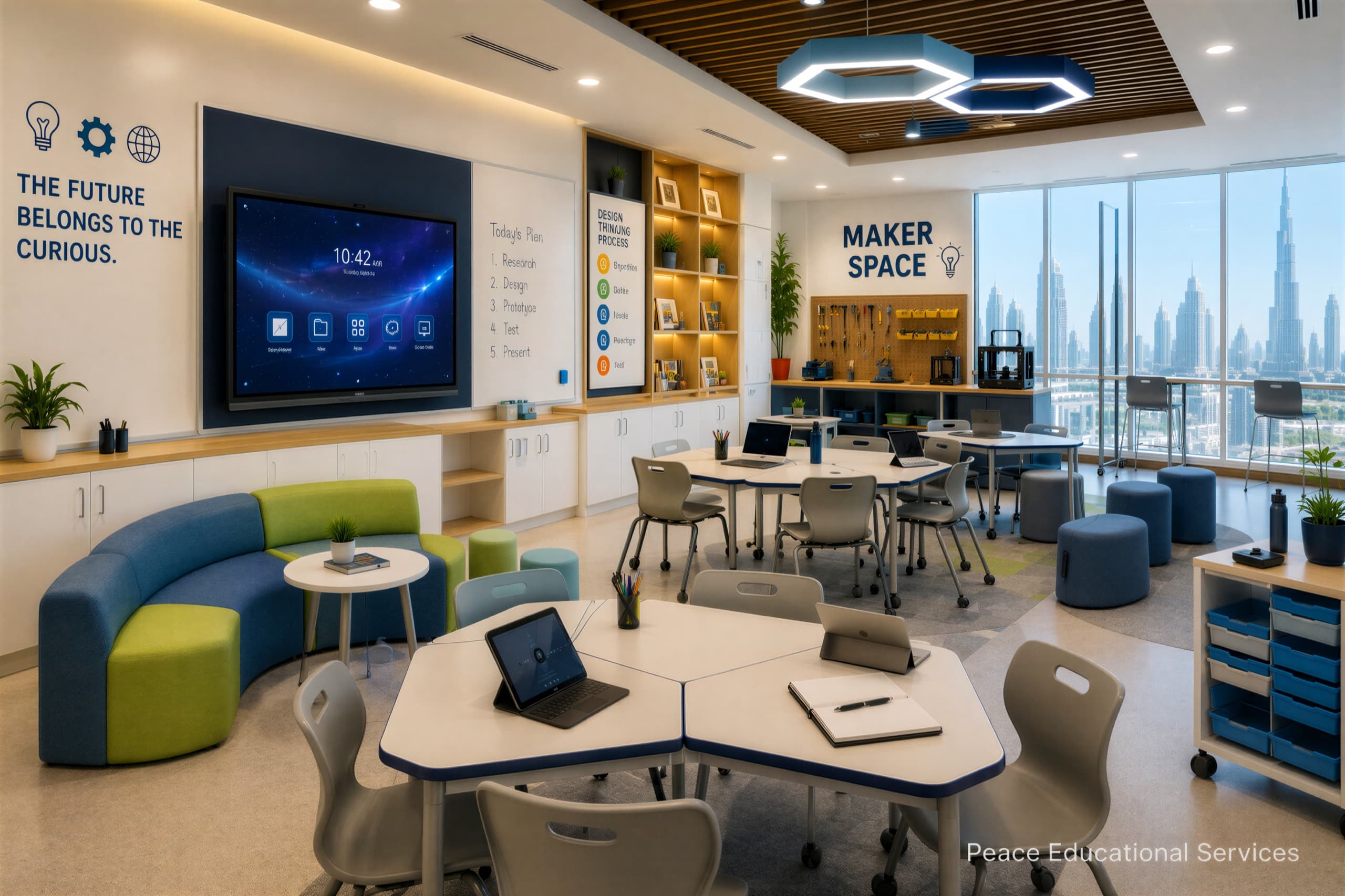 A maker space between projects